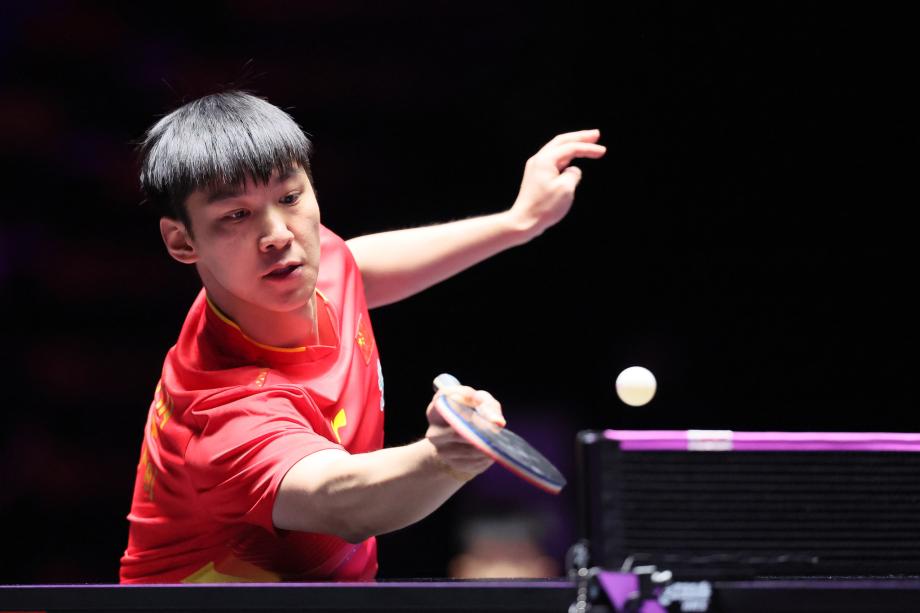 [图]WTT澳门冠军赛：薛飞3-0横扫张本智和